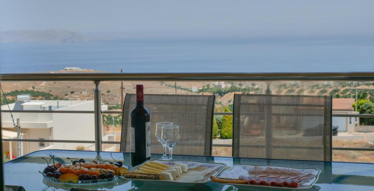 Azur Horizon Oceanview House Apartment Kokkini Hani Bagian luar foto