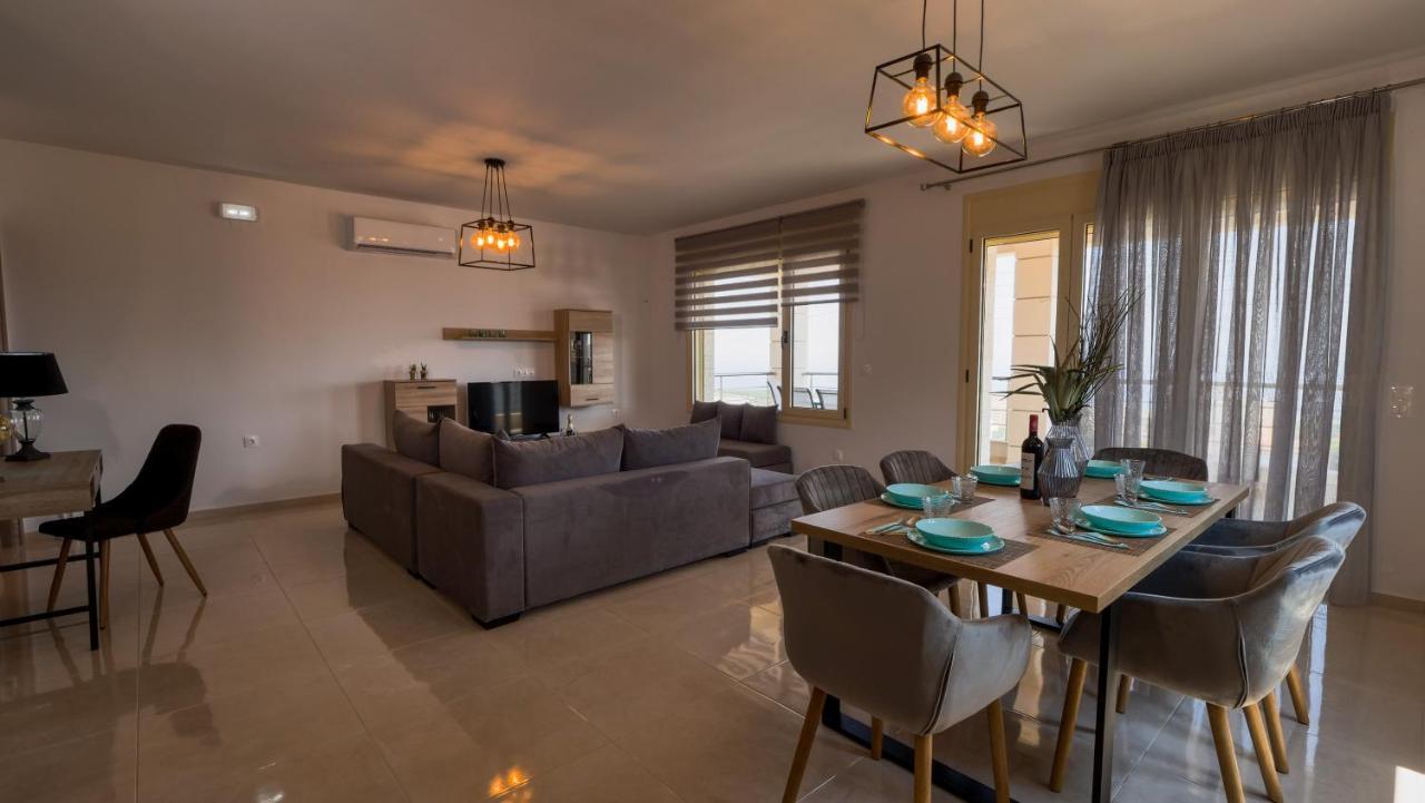 Azur Horizon Oceanview House Apartment Kokkini Hani Bagian luar foto