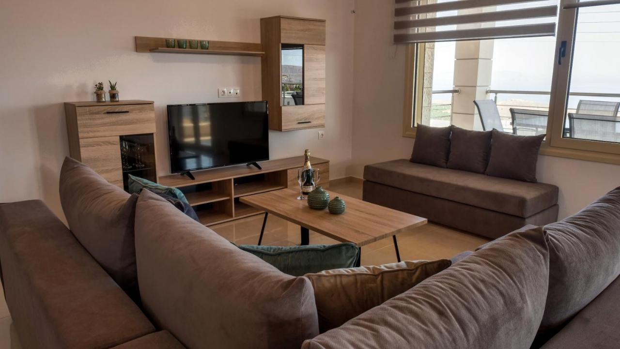 Azur Horizon Oceanview House Apartment Kokkini Hani Bagian luar foto