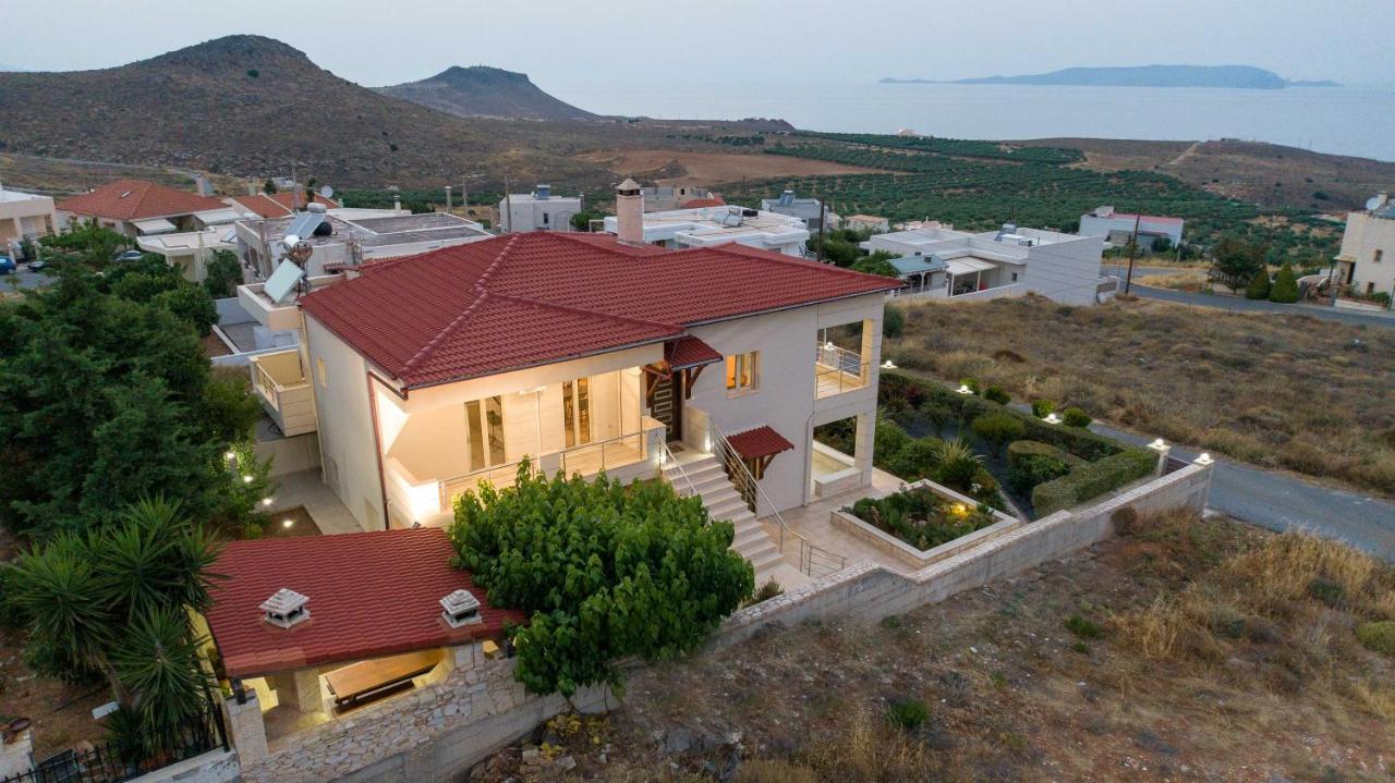 Azur Horizon Oceanview House Apartment Kokkini Hani Bagian luar foto